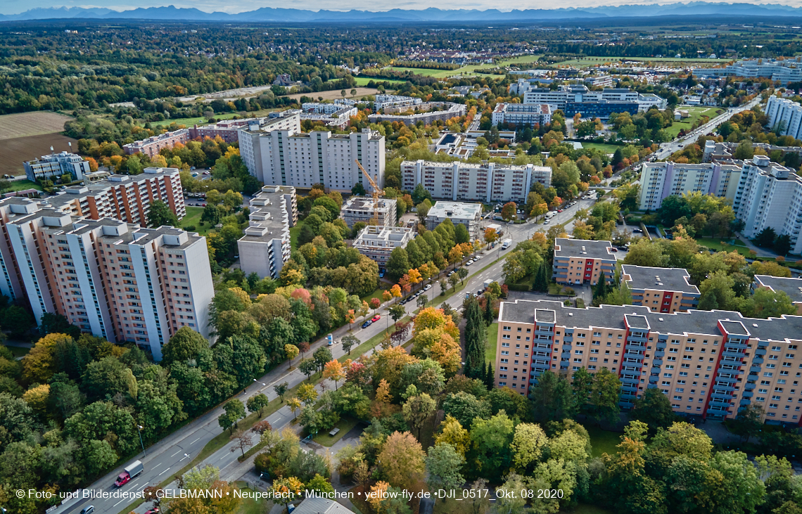 08.10.2020 - Aufstockungsbaustelle Oskar-Maria-Graf-Ring in Neuperlach